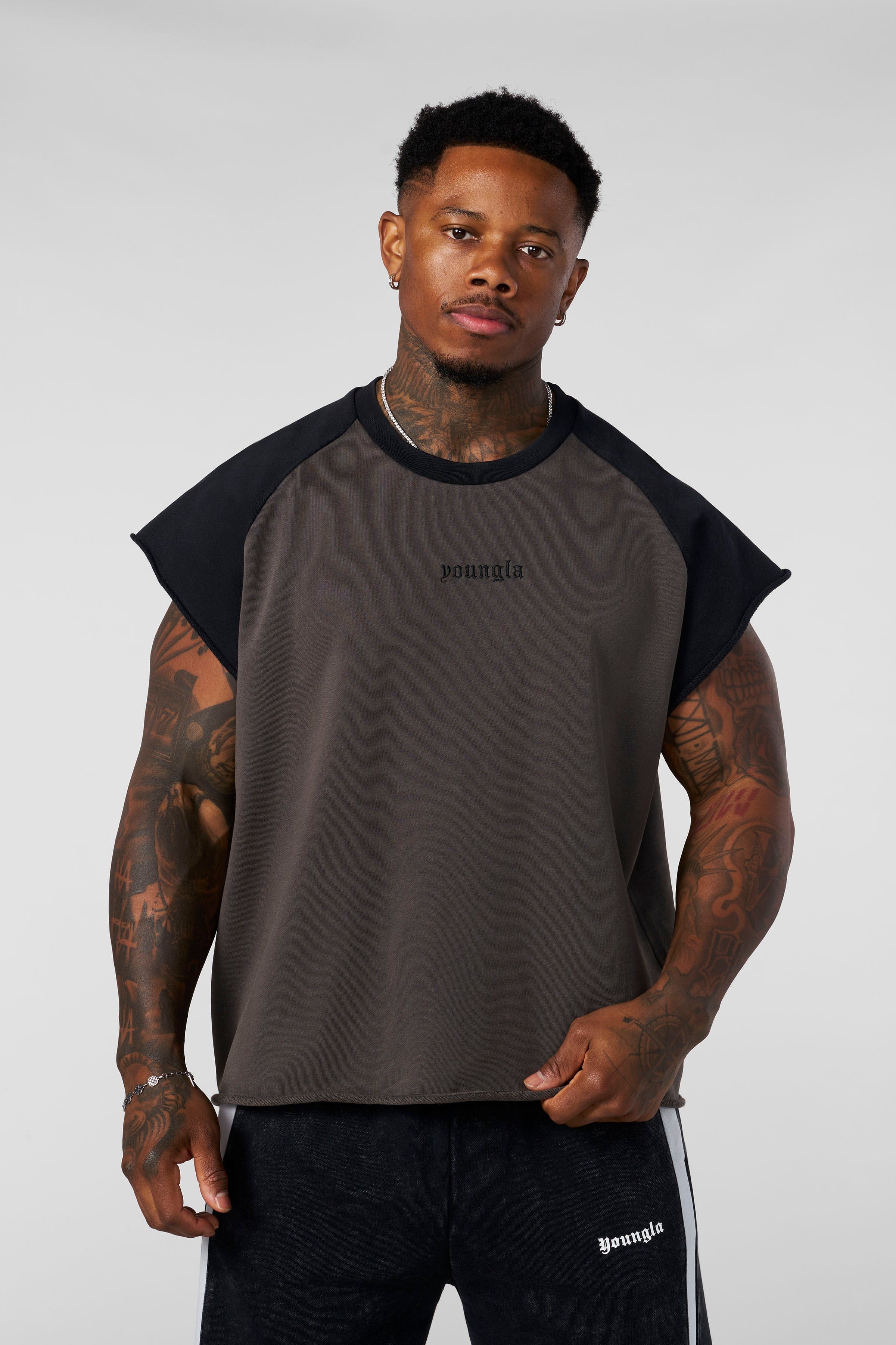 4243 - Raw Raglan Tanks